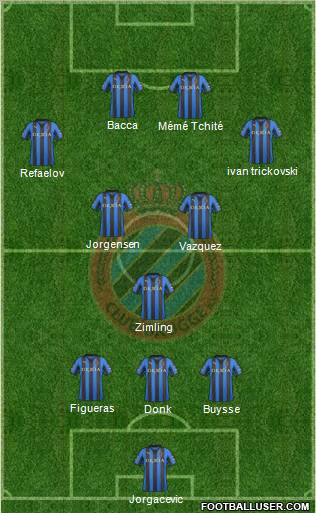 Club Brugge KV Formation 2012