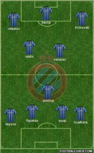 Club Brugge KV Formation 2012