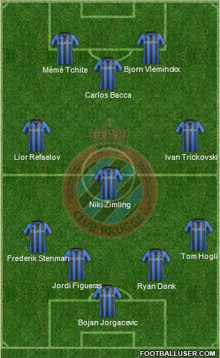 Club Brugge KV Formation 2012