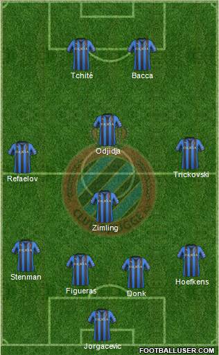 Club Brugge KV Formation 2012