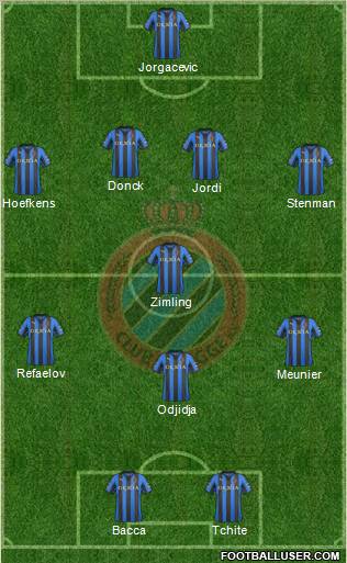 Club Brugge KV Formation 2012