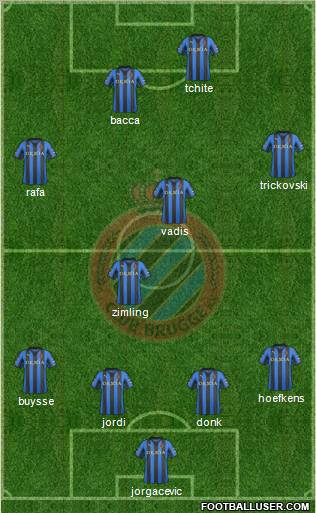 Club Brugge KV Formation 2012