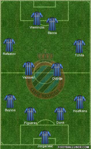 Club Brugge KV Formation 2012