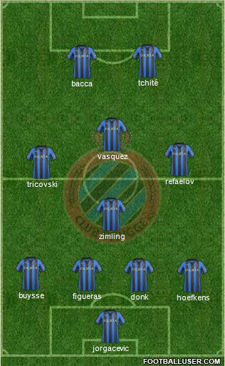 Club Brugge KV Formation 2012