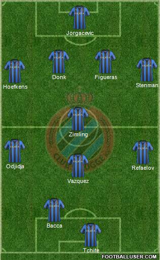 Club Brugge KV Formation 2012