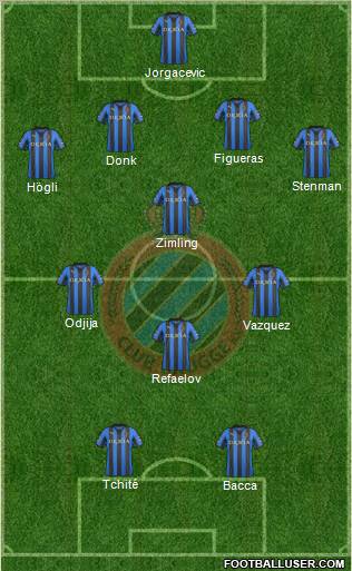 Club Brugge KV Formation 2012