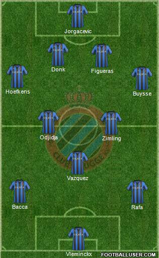 Club Brugge KV Formation 2012