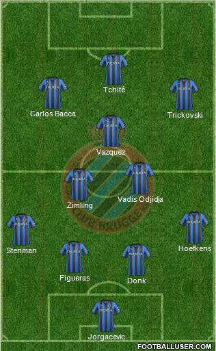 Club Brugge KV Formation 2012