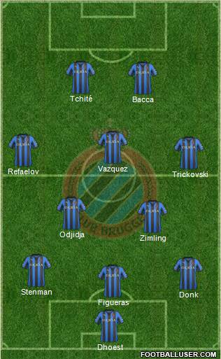Club Brugge KV Formation 2012
