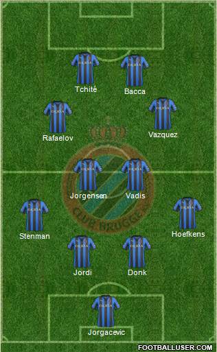 Club Brugge KV Formation 2012