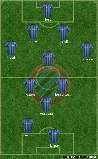 Club Brugge KV Formation 2012