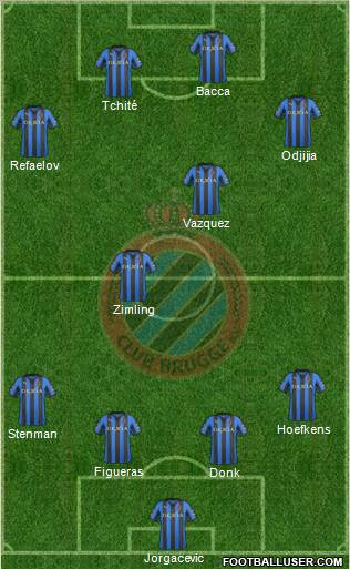 Club Brugge KV Formation 2012