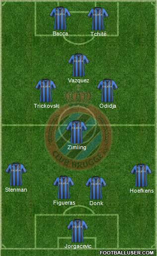 Club Brugge KV Formation 2012