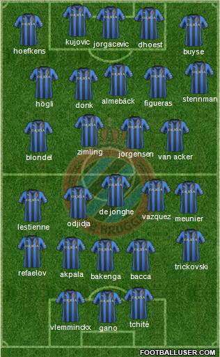 Club Brugge KV Formation 2012