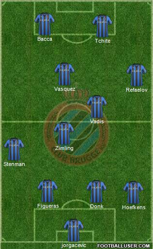 Club Brugge KV Formation 2012