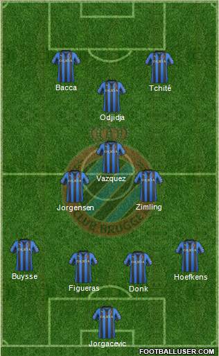 Club Brugge KV Formation 2012