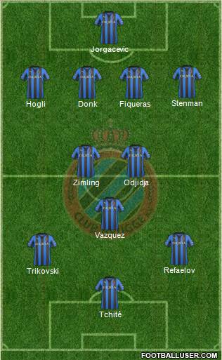 Club Brugge KV Formation 2012