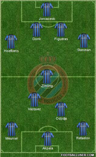 Club Brugge KV Formation 2012