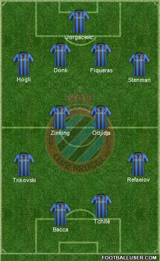 Club Brugge KV Formation 2012