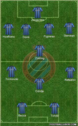 Club Brugge KV Formation 2012