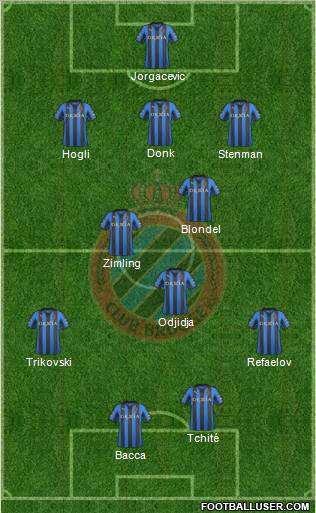 Club Brugge KV Formation 2012