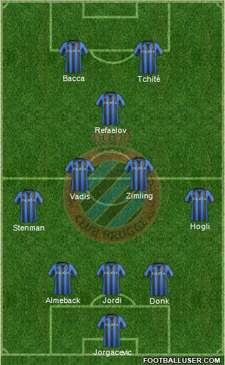 Club Brugge KV Formation 2012