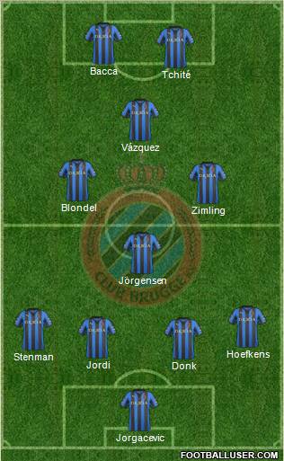Club Brugge KV Formation 2012