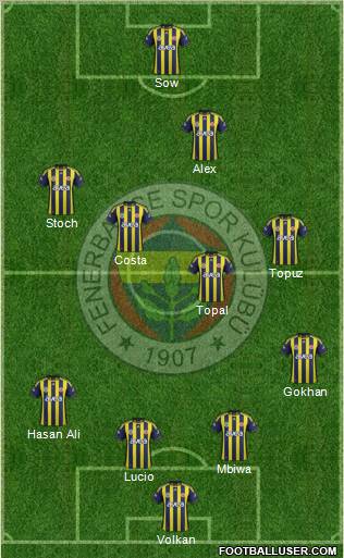 Fenerbahçe SK Formation 2012