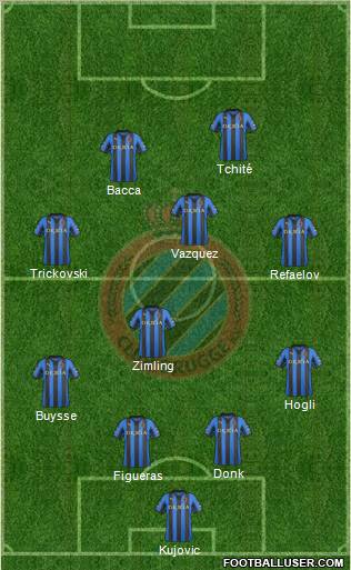 Club Brugge KV Formation 2012