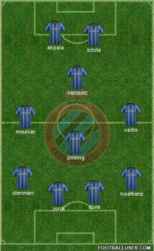 Club Brugge KV Formation 2012