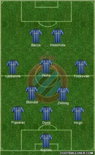 Club Brugge KV Formation 2012