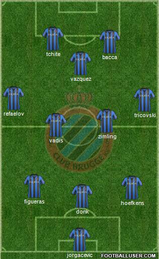 Club Brugge KV Formation 2012