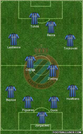 Club Brugge KV Formation 2012