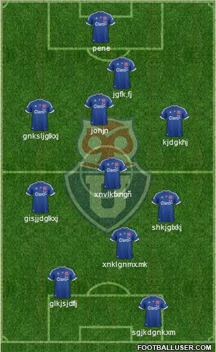 CF Universidad de Chile Formation 2012