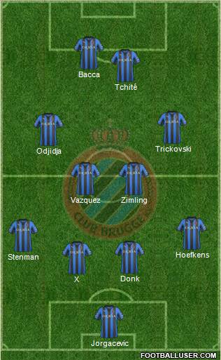 Club Brugge KV Formation 2012