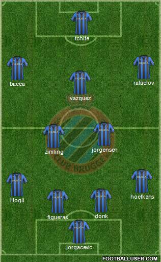 Club Brugge KV Formation 2012