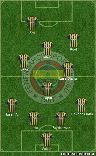 Fenerbahçe SK Formation 2012