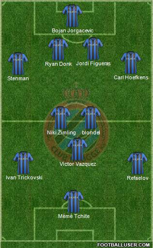 Club Brugge KV Formation 2012