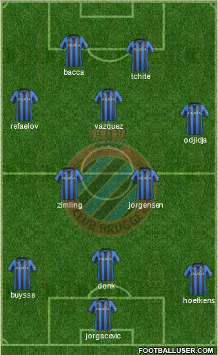 Club Brugge KV Formation 2012