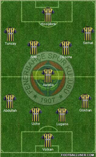 Fenerbahçe SK Formation 2012