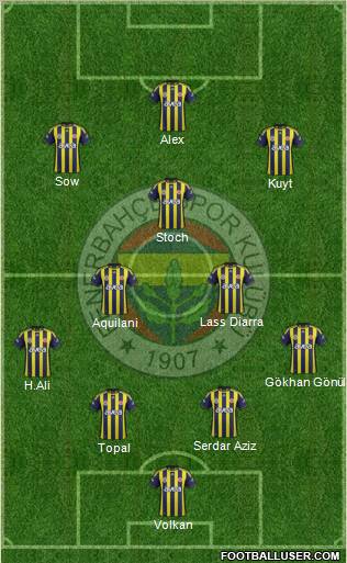 Fenerbahçe SK Formation 2012