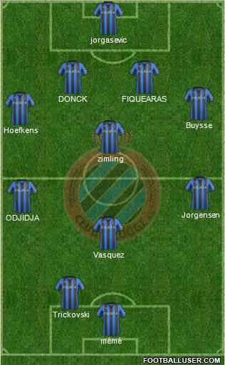 Club Brugge KV Formation 2012