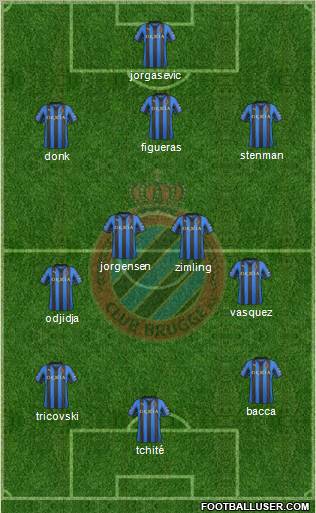 Club Brugge KV Formation 2012