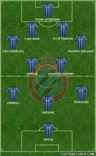Club Brugge KV Formation 2012