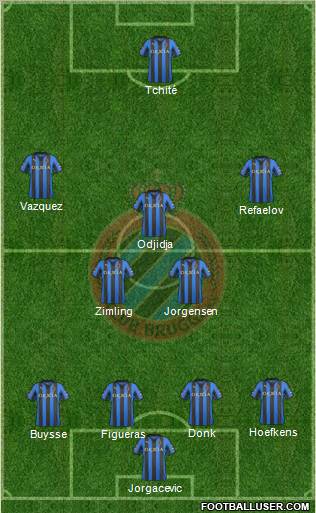 Club Brugge KV Formation 2012