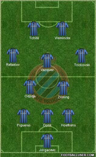 Club Brugge KV Formation 2012