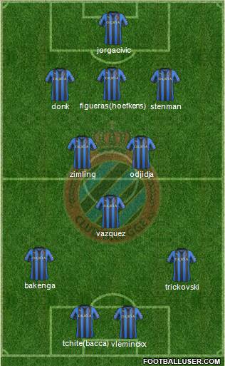 Club Brugge KV Formation 2012