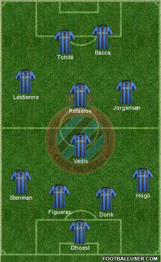 Club Brugge KV Formation 2012