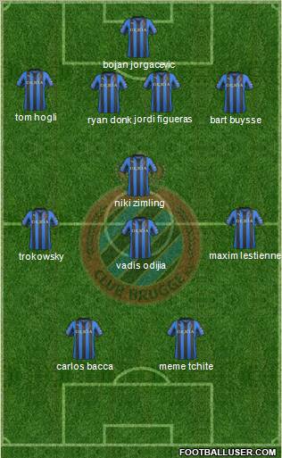 Club Brugge KV Formation 2012