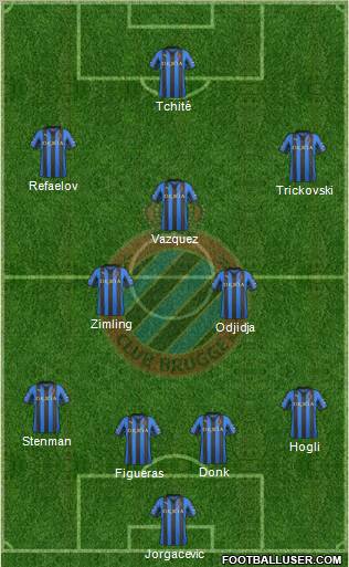 Club Brugge KV Formation 2012